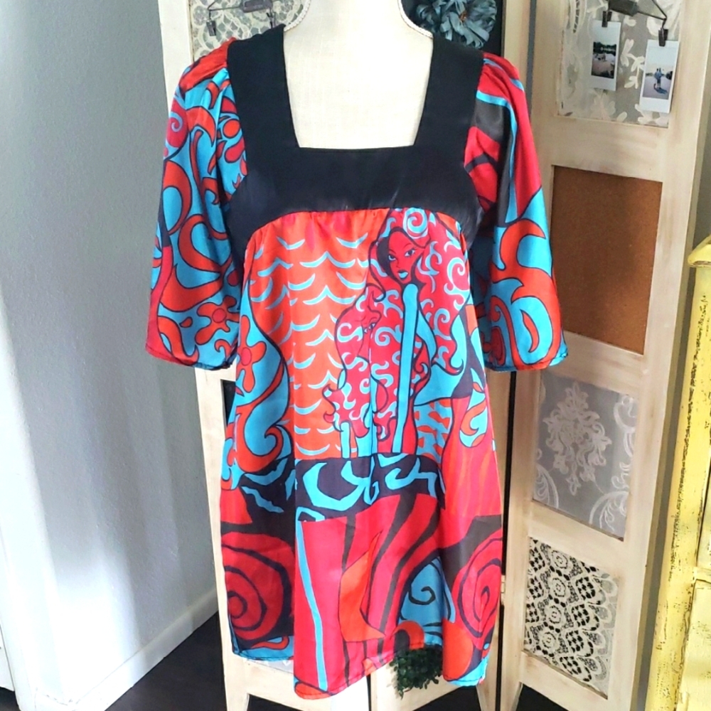 Daniel Benjamin Square Neck Satin Top